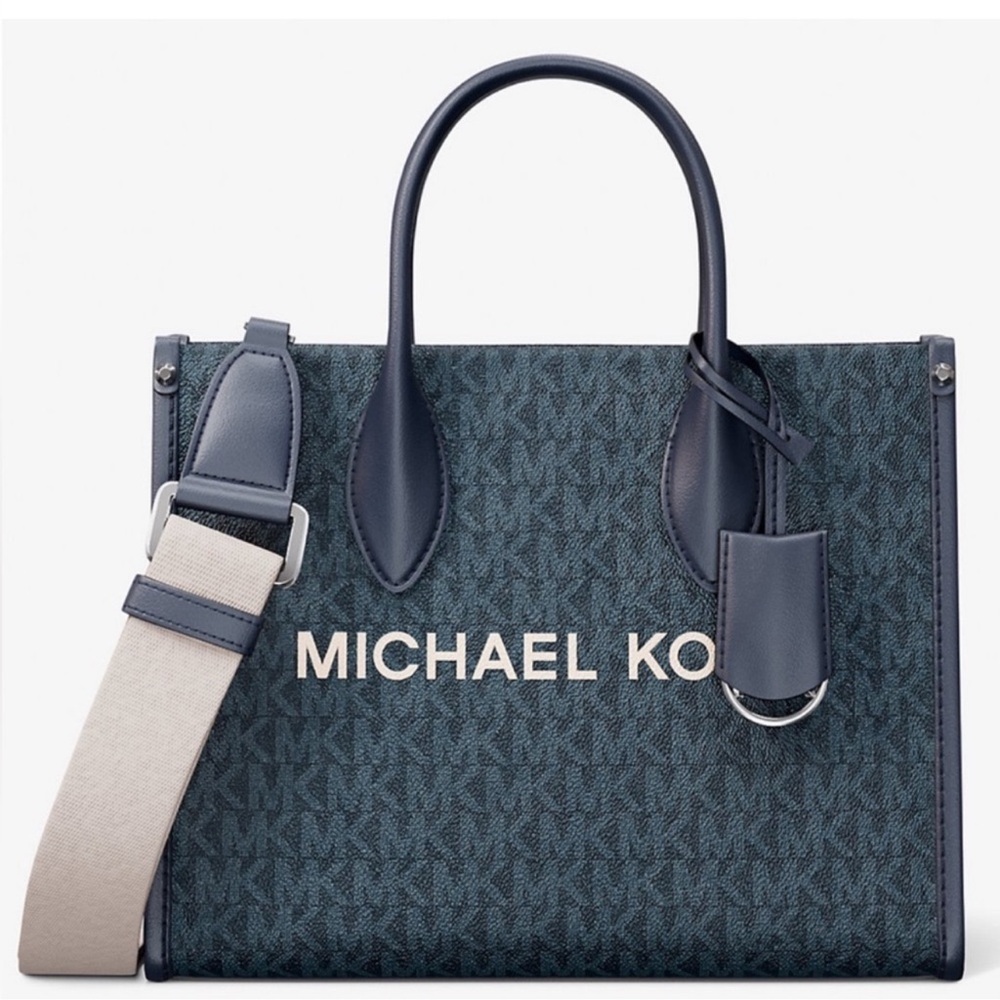 Michael Kors Small Mirella Signature Logo
Crossbody Bag Admiral Blue (NWT)